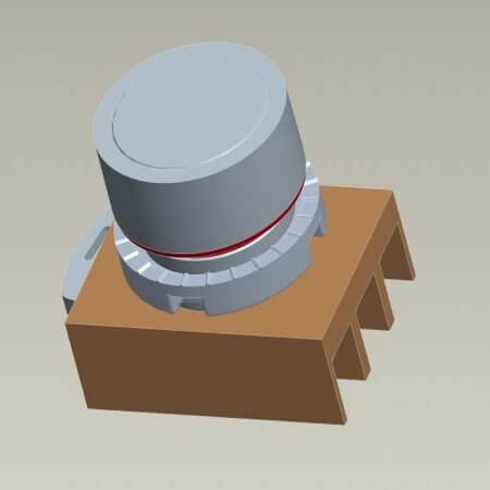 GE-185001 BUTON 22MM (KIRMIZI) P9XPNRG - 1