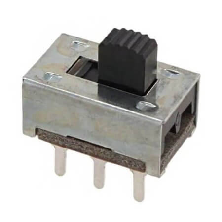 GF-126-0159 SWITCH SLIDE 2P2T 3A/500mA 125V/125V On-On THT V/T - 1