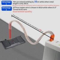 GLITTER 801A Enerji Depolama Kapasitif Nokta Kaynak Makinesi-70A Nokta Kaynak Kalemi İle UK Fişli - 2