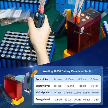 GLITTER 801D 12KW Enerji Depolama Darbeli Nokta Kaynakçı +73B Kaynakçı Kalemi+73SA Kaynak Kafası EU Fişli - 5