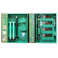Green 38 in 1 S2 Screwdriver Set - Plastic Box - 1