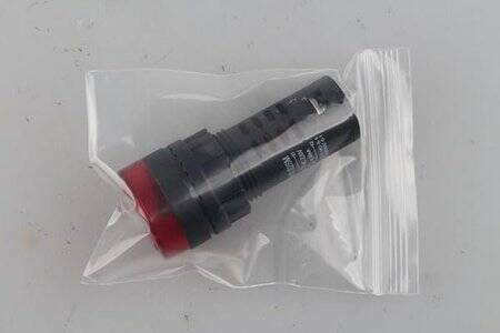 Green AC/DC36V 22mm AD16-22SM LED Signal Indicator Built-in Buzzer - 5