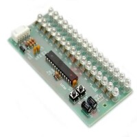 Green DC8V-12V 16 Led Dual Channel MCU Adjustable Display Pattern Led Vu Meter Level Indicator Amplifier - 2