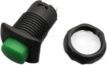 Green DS-426 12mm Self-Locking Small Push Button Switch - 3