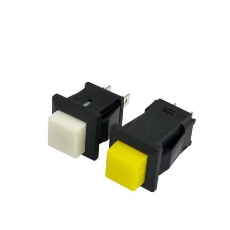 Green DS-431 2 PIN Off-On Self-Reset Square Push Button Switch - NC Press Break - 3