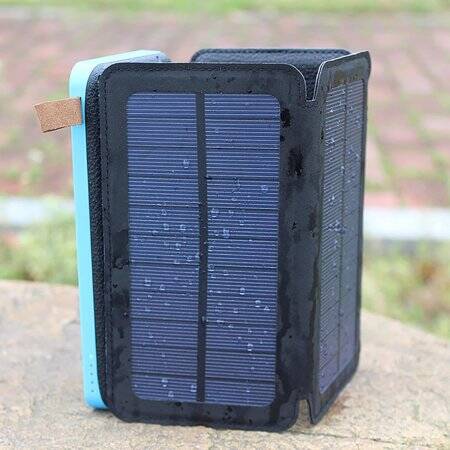Green Removable Solar Energy Charger Quick Charge 2000MA With 6 Boards - 3