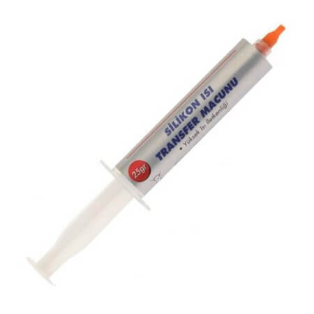 GRİ TER.MAC.ŞIRINGA 25GR ISI TRANSFER SİLİKONU ŞIRINGA 25GR GRİ - 1