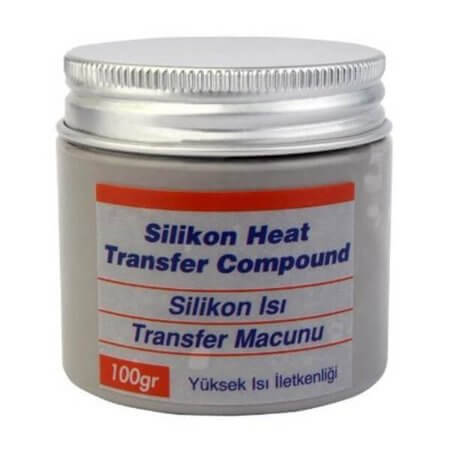 GRİ TERMAL MACUN 100GR ISI TRANSFER SİLİKONU 100GR GRİ - 1