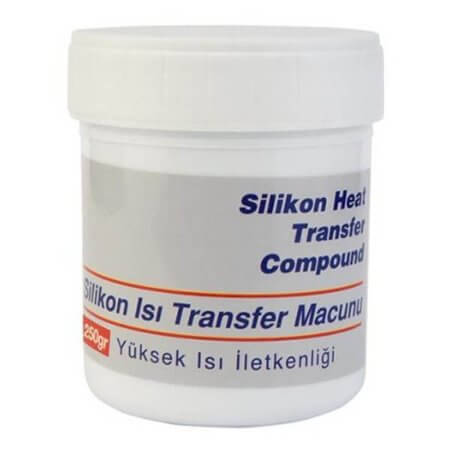 GRİ TERMAL MACUN 250GR ISI TRANSFER SİLİKONU 250GR GRİ - 1