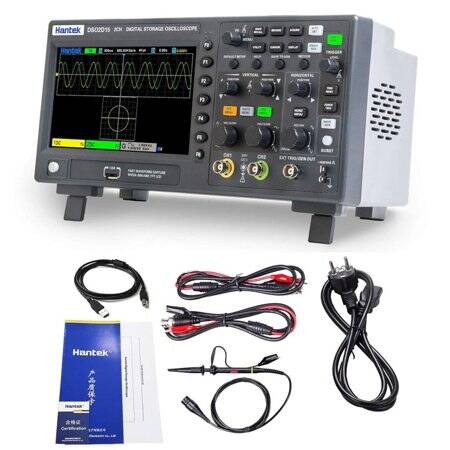 Hantek DSO2D15 150Mhz 2CH Signal Generation Oscilloscope With Signal Source US Plug - 1