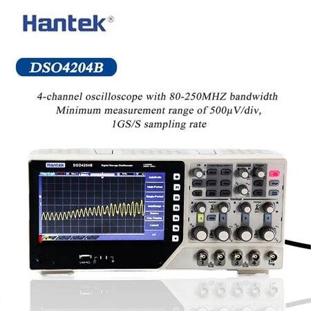 Hantek DSO4084B 4CH Storage Oscilloscope 80MHz CN Plug - 2