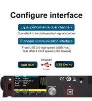 Hantek HDG3022B 25MHz 2 Kanal Fonksiyon Sinyal Jeneratörü UK Fişli - 5