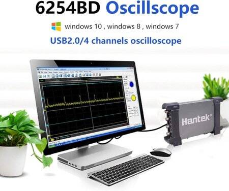 Hantek6204BD 200MHz 4CH Oscilloscope Arbitrary Waveform Generator - 4