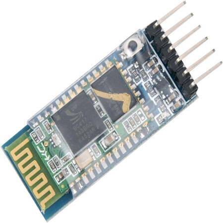 HC-05 6 Pin Bluetooth Module (Master + Slave) With Button China Chip - 1