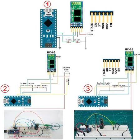 HC-05 6 Pin Bluetooth Module (Master + Slave) With Button China Chip - 4