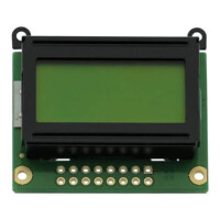HC080202C-VA LCD CHARACTER 8X2 STN POSITIVE YELLOW GREEN 5V - 1