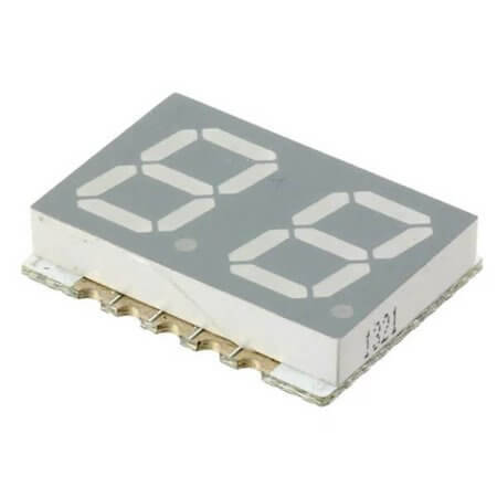 HDSM-443C LED DISPLAY 10MM 2DIGIT (-) ULTRA RED - 1