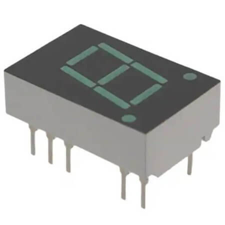 HDSP-4603 LED DISPLAY 7 SEGMENT 1DIGIT 11.00MM (+) GREEN - 1
