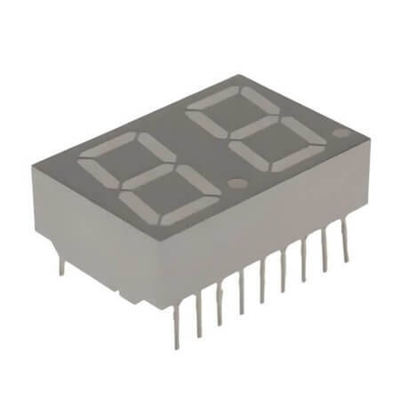 HDSP-521A LED DISPLAY 7 SEGMENT 2DIGIT 14.2MM (+) RED - 1