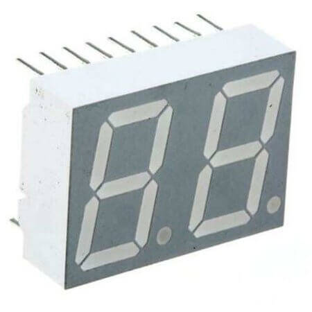 HDSP-5521 LED DISPLAY 7 SEGMENT 2DIGIT 14.2MM (+) RED - 1