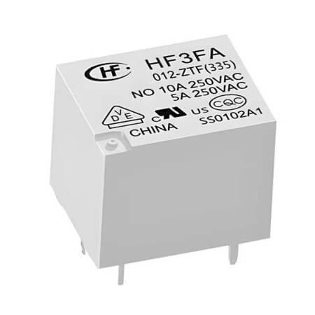 HF3FA/012-ZTF(335) RELAY POWER 10A 12VDC 1FormC - 1