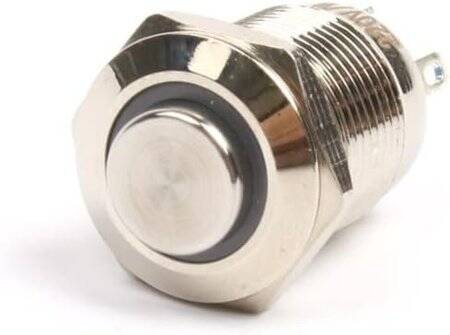 High Head 12mm 12-24V Waterproof Momentary Self-Reset Metal Push Button Switch With Green Led Light - 5