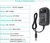 High Quality Full Amperes 15V 2A EU Plug Adapter - 2