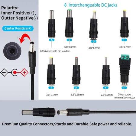 High Quality Full Amperes 9V 1A EU Plug Adapter - 4