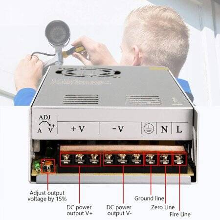 High Quality Power Supply 360W 24V 15A With Fan - 2