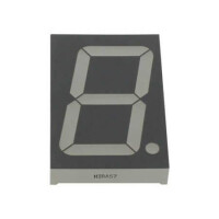 HIRA57 LED DISPLAY 7 SEGMENT 1DIGIT 56.8MM RED - 1