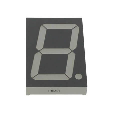 HIRA57 LED DISPLAY 7 SEGMENT 1DIGIT 56.8MM RED - 1