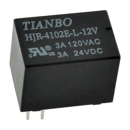 HJR-4102E-L-12VDC-S-Z RELAY POWER 3A 12VDC 1FormC - 1