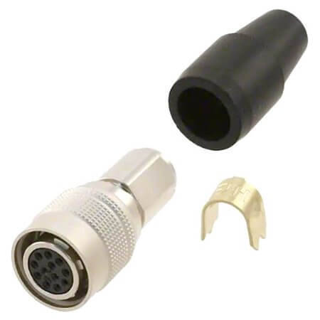 HR10A-10P-12S(73) CONNECTOR PLUG FMALE 12POS SOLDER CUP - 1