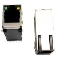 HR961160C MODULAR JACK SMT R/A 8P8C (RJ45,Ethernet) GRAY - 1
