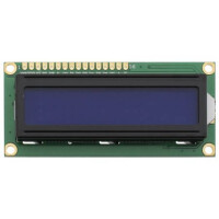 HS1602ZWA-B1650 LCD CHARACTER 16X2 STN BLUE 5V - 1