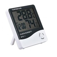 HTC-1 High Precision and Large Screen Indoor Temperature and Humidity Electronic Thermometer Without Battery - 1