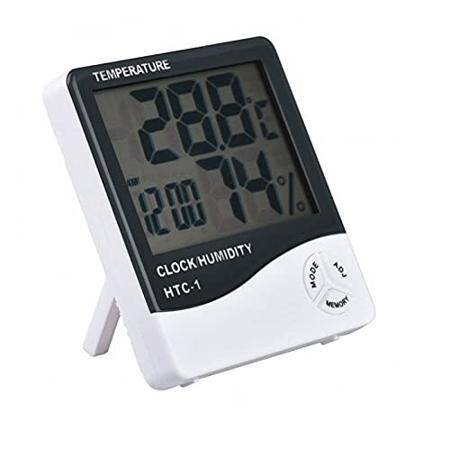 HTC-1 High Precision and Large Screen Indoor Temperature and Humidity Electronic Thermometer Without Battery - 1