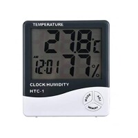 HTC-1 High Precision and Large Screen Indoor Temperature and Humidity Electronic Thermometer Without Battery - 2