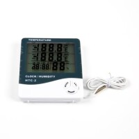 HTC-2 Thermohygrometer Single Temperature With Alarm Clock Without Battery - 3