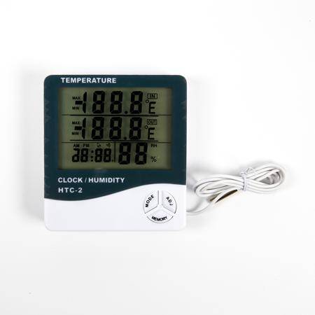 HTC-2 Thermohygrometer Single Temperature With Alarm Clock Without Battery - 4