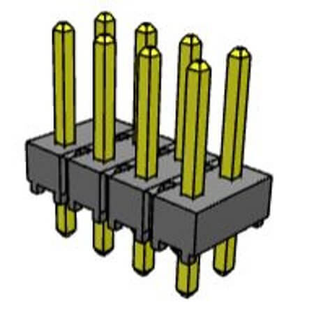 HTSW-104-07-G-D CONNECTOR 2.54MM 2X4 PIN HEADER - 1