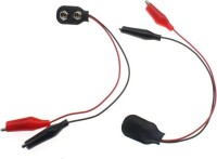 I Type 9V Battery Clips Connector Buckle With Alligator Clips 15cm Lenght - 2