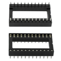 IC-SOCKET-24P-2.54-S IC-SOCKET 2.54MM 24PIN(2X12) W/O SUPPORT W:15.24MM - 1