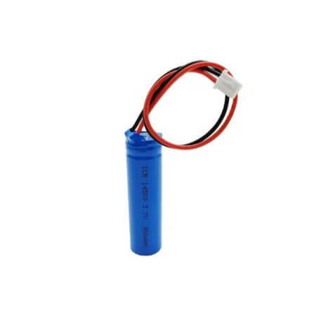 ICR14500 BATTERY 3.7V 800MAH - WITH CONNECTOR JST-PHR-2P - 1