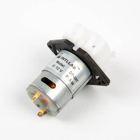 INTLLAB Type L 12V Silicone Tube Liquid Pump ID:1mm-OD:3mm- 2-17 mL/Min. - 6