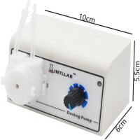 INTLLAB Type L 12V Silicone Tube Liquid Pump ID:2mm-OD:4mm- 5-40 mL/Min. - 6