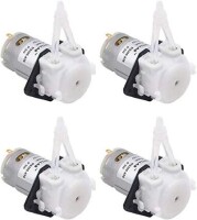 INTLLEU 12V Sıvı Pompası - Üç Yedek Silikon Tüplü (Tüp Boyutu 1 mm İç Çap X 3 mm Dış Çap, Akış 2~17 ML/Dk) - 1