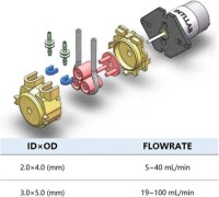 INTLLEU 12V Sıvı Pompası - Üç Yedek Silikon Tüplü (Tüp Boyutu 1 mm İç Çap X 3 mm Dış Çap, Akış 2~17 ML/Dk) - 3