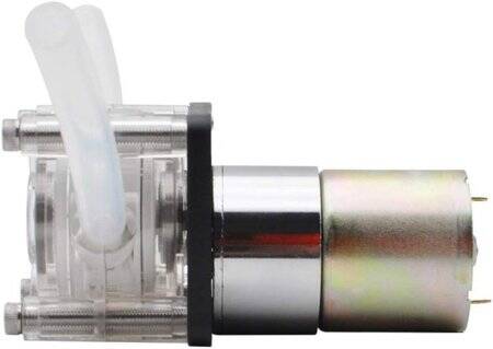 INTLLEU 12V Sıvı Pompası - Üç Yedek Silikon Tüplü (Tüp Boyutu 1 mm İç Çap X 3 mm Dış Çap, Akış 2~17 ML/Dk) - 5