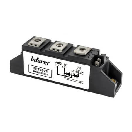 INTT95-22 THYRISTOR MOD.DUAL 116A 2200V TO240AA CHASSIS - 1